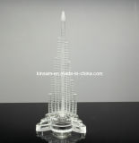 Crystal Burj Khalifa Tower Glass Building Model Craft (KS07050)