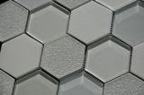 2015 Stylish Hexagonal Ice Ceramic Glass Mosaic Tile (OYT-S15)