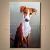 Modern Lovely Dog Oil Painting