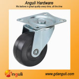 Industrial Black Rubber Flat Casters