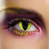 Yellow Cat Eyes Colored Cosplay Crazy Contact Lens