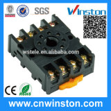Round Type DIN Rail Mouting Electric Relay Socket with CE