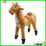Novelty Stuffed Horse Plush Toy with Wheel