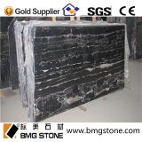 10, 20, 30, 40, 50 Cm Thick Marble Tiles & Slab Black Colour Silver Dragon Marble Slabs, Low Price China Black Marble