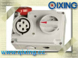 Cee/Ice Mechanical Interlock Socket with Switches for Industrial Application (QX7275)