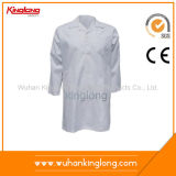 Cotton Material White Color Twill Fabric Beautician Uniform (WH211)