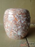 Red Marble Cremation Urn for Funeral