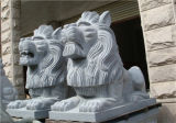 Hand Made Marble Stone Animal Lion Sculpture