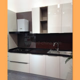 China White Lacquer Kithcen Cabinets Set with Free Design Kc9877