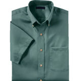 Non Iron Single Chest Pocket Men's Dress Shirt (WXM282)