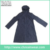 Promotional Fashion Design Ladies Waterproof PVC Raincoat