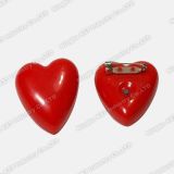 Red Heart Shape Badge, LED Flashing Badge, Promotion Gift (S-7006)
