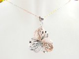 925 Silver Rose Gold Finished Pendant Jewelry (sp0031)