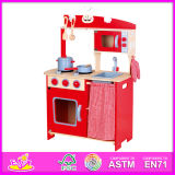 2014 Kids Playing Wooden Kitchen Set, Happy Play Fun Microwave Oven for Children, Cute Baby Wooden Kitchen Set with En71 W10c072