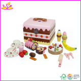 2014 New Birthday Cake Wooden DIY Toys, Kids Food Series DIY Cake Decoration Wooden Cake Toy W10b053