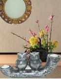 Resin Owl Tealight Polyresin Tealight Holder Home Decoration