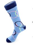 2014 Fall Winter China Professional Socks Manufacturer Supplier Men's Fashion Dress Blue Round Socks/ High Quality 168n 21s Cotton Elastic Sock