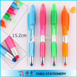 Promotional Plastic 3 in 1 Highlighter Stylus Ball Pen