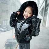 Children's Apparel Fashion Black Cotton Padded Jacket