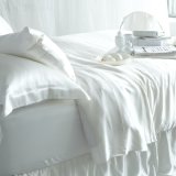 Ivory 100% Mulberrry Pure Silk Pillowcases Bed Sheet Bedding Set