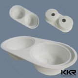 Small Size Solid Surface Double Bowl Kitchen Sink