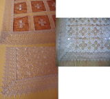 Heavy Emb Tablecloth/Placemat with Lace