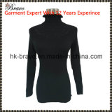 Top Fashion Design Ladies High Neck Long Sleeve Knitted Sweater (BR220)