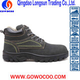 Suede Leather Rubber Soled Safety Work Footear (GWRU-GB716)