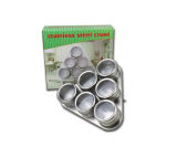 6 Canisters Magnetic Spice Rack