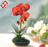 Artificial Faux Flower Arrangement DIY Bonsai Silk Butterfly Orchid