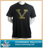 Men's Black Polyester Short Sleeve T-Shirt (CW-TS-28)