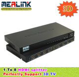 1 to 8 HDMI Splitter 3D (CE, FCC, RoHS Approved, YL0108)
