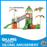 Plastic Outdoor Playground Slide (QL14-123C)