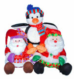Christmas Plush Toys with Hat and Scarf