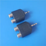 3.5mm/6.3mm Stereo Plug to 2*6.35mm Mono Plug (a-0110