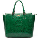 UK Popular Green Leather Women Luxury Desinger Crocodile Handbag (S369-A2383)