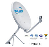 75cm Ku Band Galvanized Satellite Dish Antenna (75ku-4)