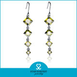 Vogue Peridot Silver Earring Jewellery with 2 Days Deivery (E-0180)