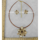Set Jewelry for Women Gold Plated Necklace & Earrings