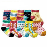 Fancy Baby Cotton Socks with Anti-Slip Dots Bs-50