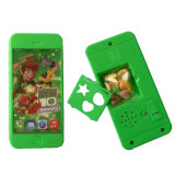 Plastic Musical Touch Mobile Phone Candy with Cartoon Toy Projector