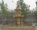 Yellow Marble Stone Carving Fountain