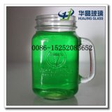16oz Glass Juice Jar with Handle Glass Mason Jar Wholesale