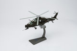 Cheaper Price 1/48 Die Cast Plane Z-10 Armed Helicopter Model