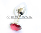 Zinc Alloy Anal Plug for Women; Anal Sex Stainless Steel Toy for Women