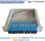 PLC Optical Fiber Splitter with Plug-in Cassette