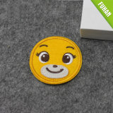 Yellow Smile Face Embroidery Round Patch