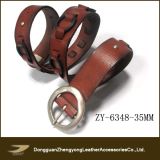 Genuine Leather Studded Belts for Men (ZY-6348)