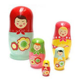 Wooden Doll Toys, Wooden Russian Nesting Dolls