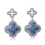 Colorful Gemstone Jewelry Classic Inlay Zircon Earrings Accessories